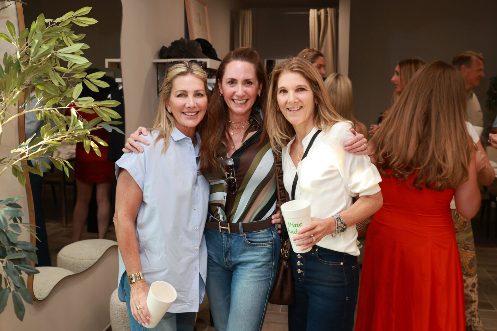 Anne Carl, Brooke Robertson, Elise Reckling at the grand opening of The Kno (Photo by Priscilla Dickson)