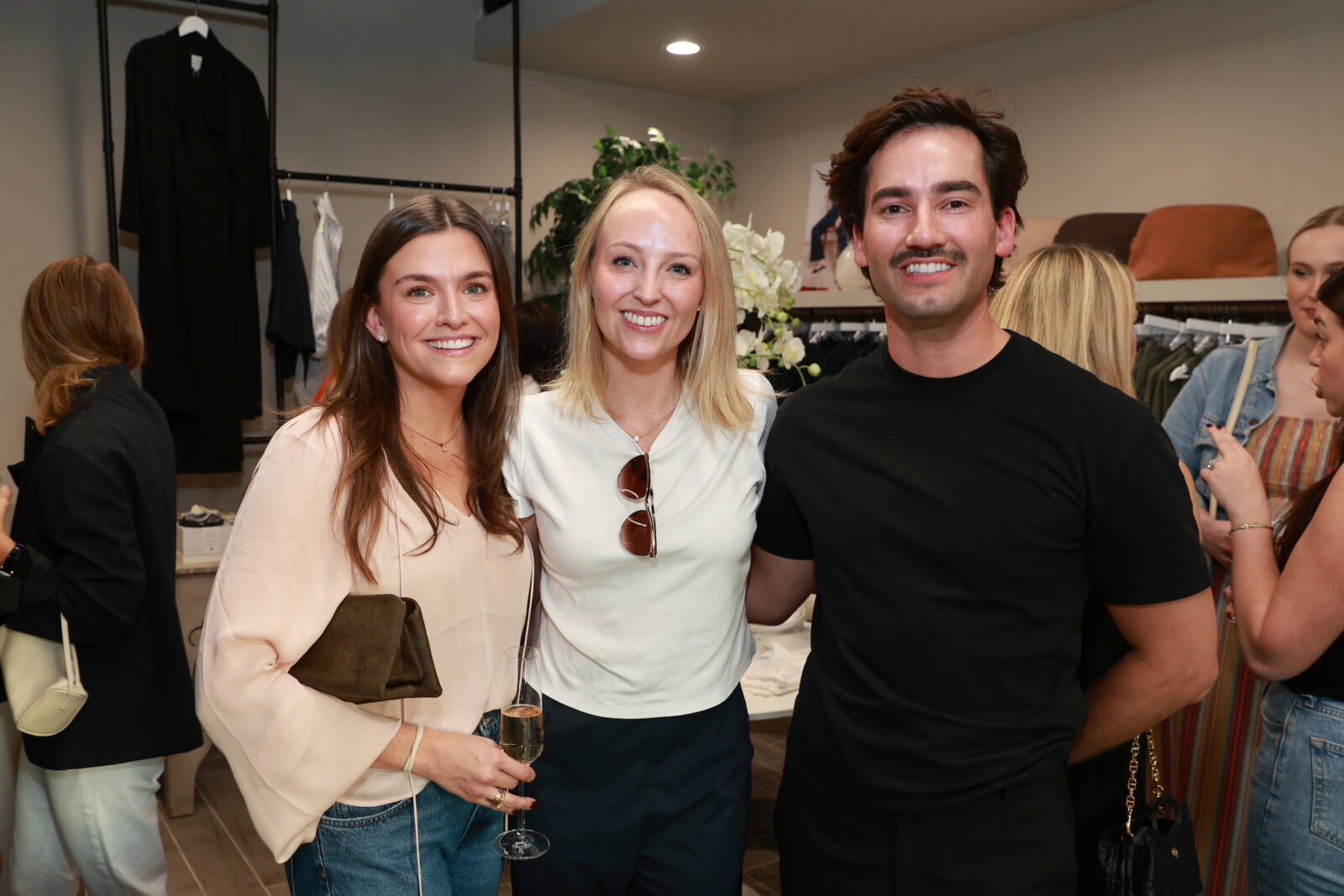 Emily Gray, Carson Cone, Walker Wright at the grand opening of The Kno (Photo by Priscilla Dickson)
