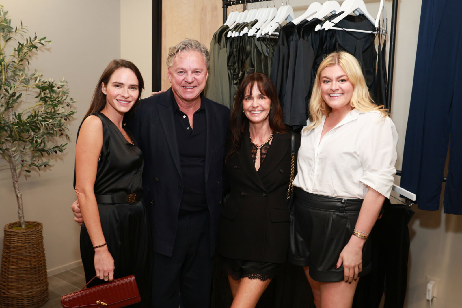 Hannah Swiggard, Charles Clark, Marnie Greenwood, Lauran Gray at the grand opening of The Kno boutique (Photo by Priscilla Dickson)
