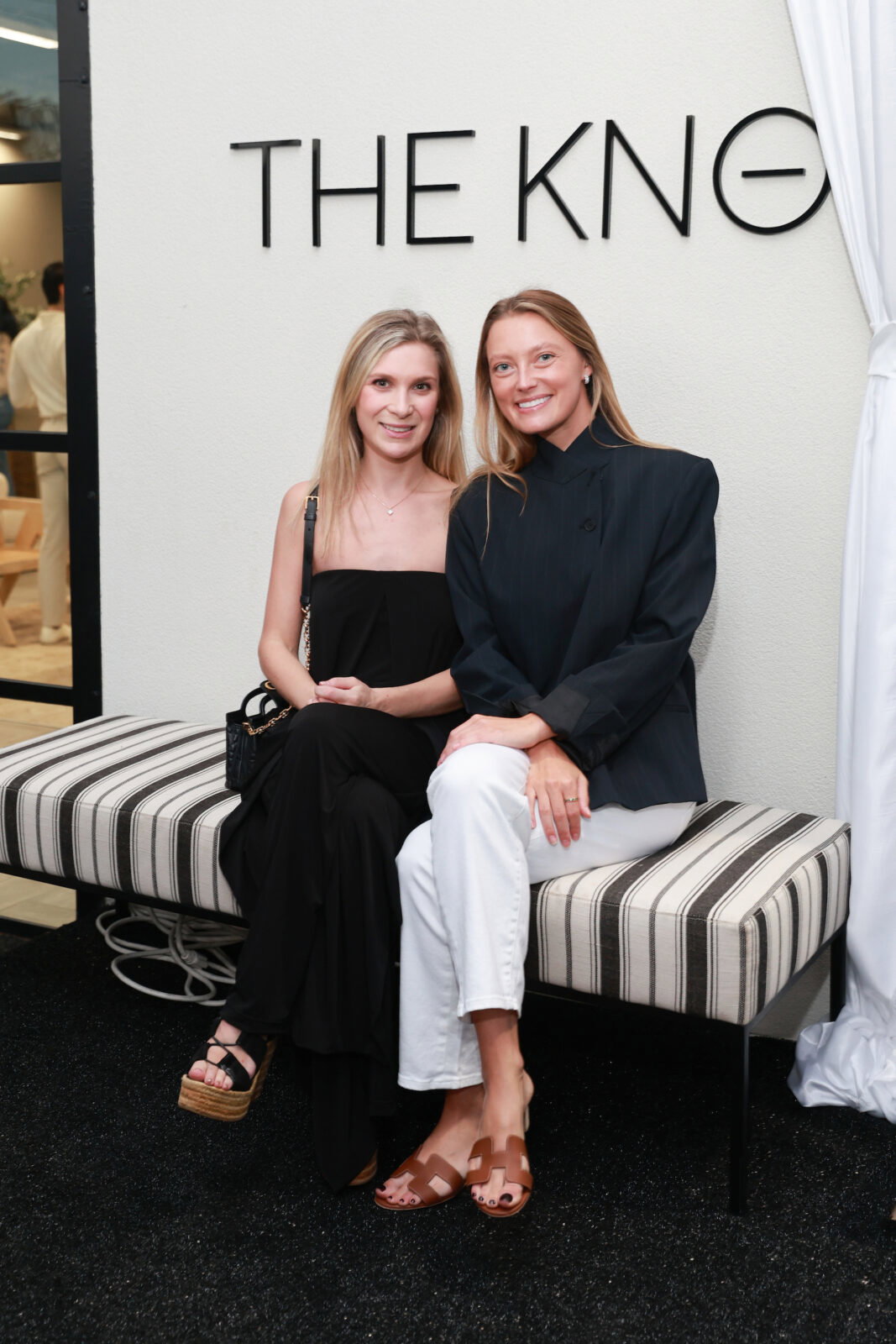 Claire Hodges, Adrienne Leibman at the opening party for The Kno (Photo by Priscilla Dickson)