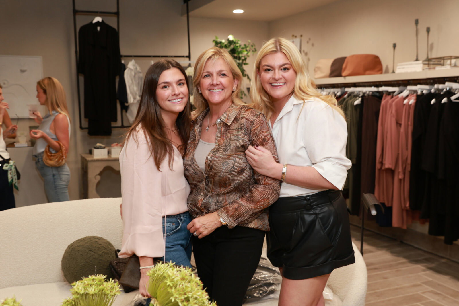 Emily Gray, Susan Gray, Lauren Gray at the opening party for The Kno, organized by Lauren Gray and her Gray Door concierge service (Photo by Priscilla Dickson)