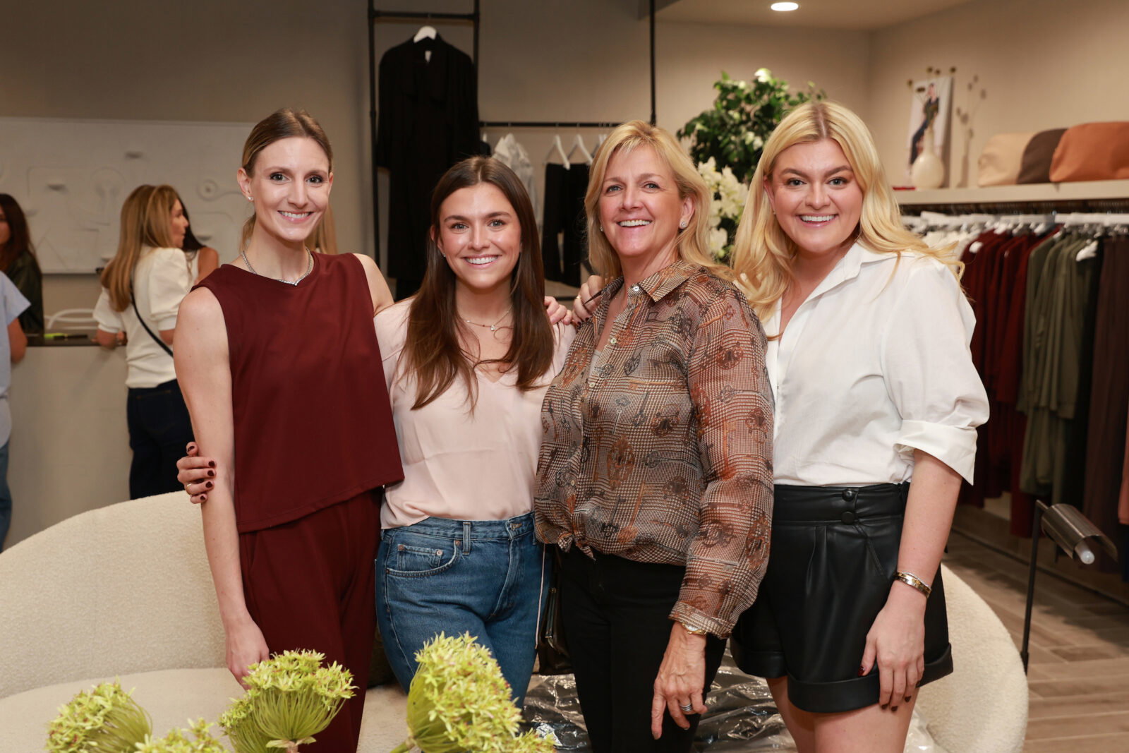 Stephanie Hillin, Emily Gray, Susan Gray, Lauren Gray at the official opening party for The Kno (Photo by Priscilla Dickson)