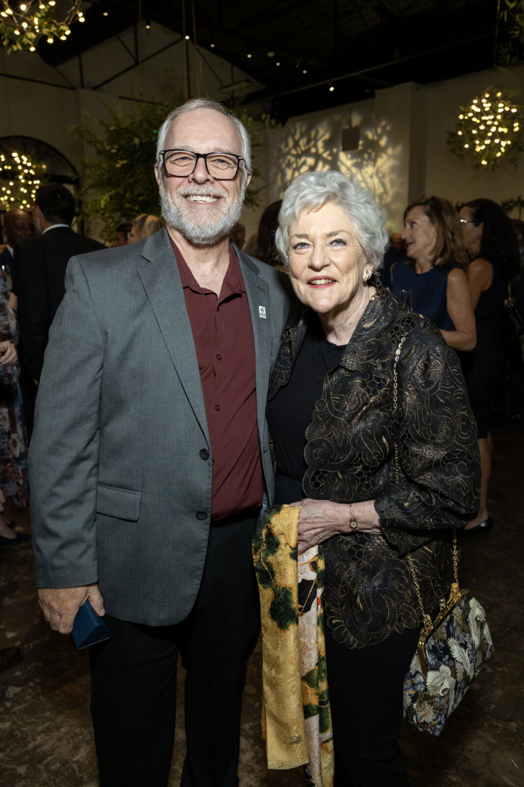 Trent Rondot, Ann Hamilton at the Houston Parks Board 50th anniversary celebration (Photo by Jenny Antill, courtesy of Houston Parks Board )