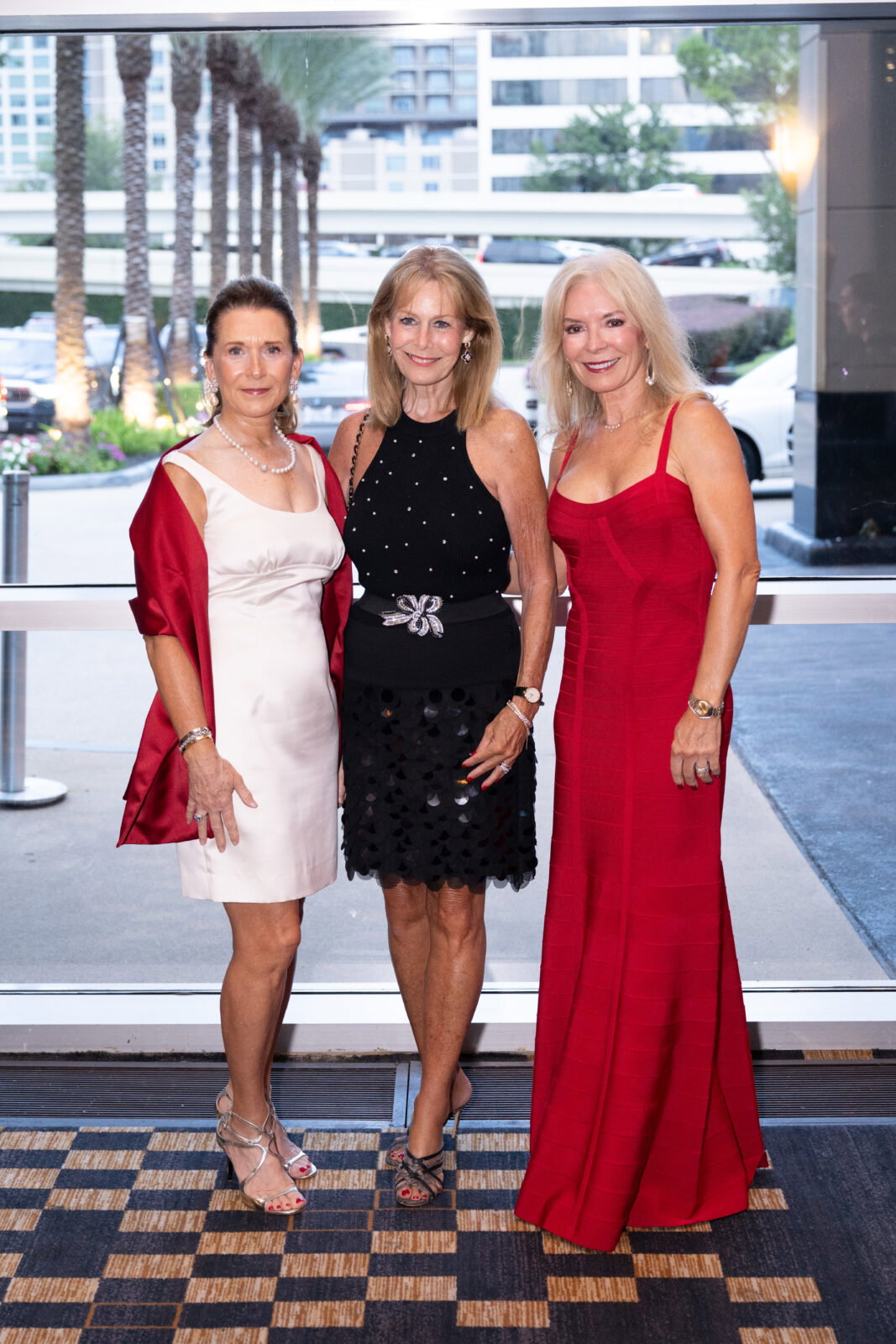 Yvonne Conklin, Cheryl Byington, Cheryl Boblitt King at the Red Hot Gala (Photo by Wilson Parish)