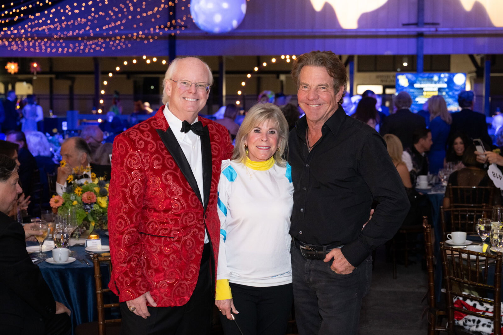 Zane & Brady Carruth, Dennis Quaid at Houston SPCA's 2026 Howl-O-Ween Ball (Photo by Wilson Parish)