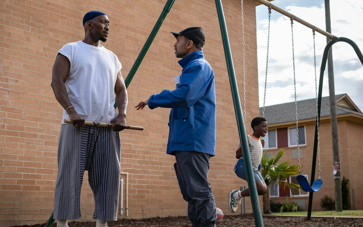 Mahershala Ali and Bassam Tariq work together on the set of Your Mother Your Mother Your Mother.